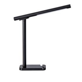LED Desk Lamp 360 Adjustable, USB Charging Port, 5 Light Modes & Dimmable Brightness, Bedside Lamp For Reading, Craft, Work, Study Black