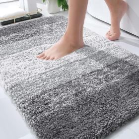Bathroom Rugs Mat Extra Soft Absorbent Microfiber Bath Rugs Rubber Backing Quick Dry Machine Washable Bath Mats For Bathroom