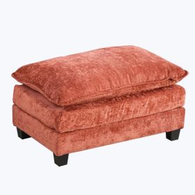 Cloud Sofa Ottoman Only, Modern Sectional Couch, For Living Room Bedroom And Apartment, Comfy Double Layer Upholstered Seat Cushion, Breathable Chenil