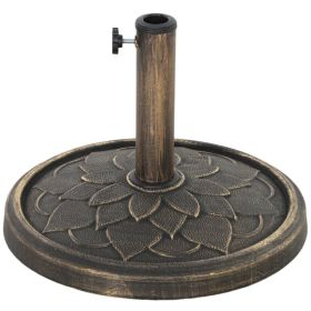 Round Patio Umbrella Base, 26 Lbs Resin Umbrella Stand Base, Heavy Duty Patio Umbrella Holder For 1.31.51.9 Umbrella Poles For Outdoor, Lawn, Poolside