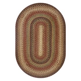 Homespice Decor 8' x 10' Oval Gingerbread Jute Braided Rug