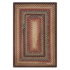 Homespice Decor 4' x 6' Rect. Peppercorn Cotton Braided Rug
