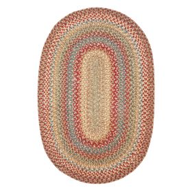 Homespice Decor 20" x 30" Oval Azalea Jute Braided Rug