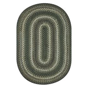 Homespice Decor 20" x 30" Oval Pinecone Jute Braided Rug