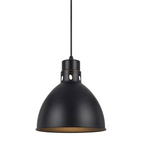 Nico 10 Inch Modern Pendent Light with Bronze Metal Shade, Clean SIlhouette