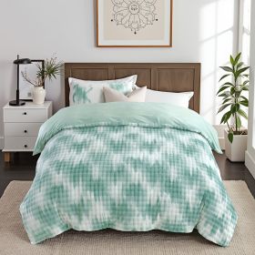Green Suede Camouflage Comforter