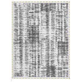 Reversible Outdoor Rug Carpet with LED Lights, Carry Bag & Ground Stakes for Backyard, Deck, Picnic, Beach, 12' x 9'