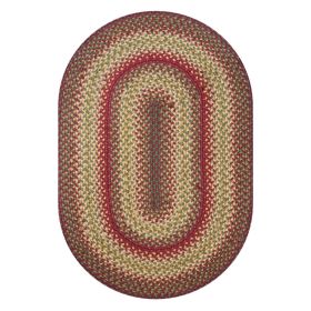 Homespice Decor 4' x 6' Oval Cider Barn Jute Braided Rug