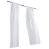 VEVOR Sheer Curtains, 84 inches Long, 2 Panels Set Sheer White Curtains, Each 52" W x 84" L, Dual Rod Pocket Installation
