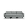 Convertible Sofa Couch with Magazine Pockets 3-Seat with 2 USB Port