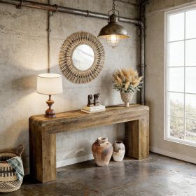 Console Table, Wooden Sofa Table Entryway Console Foyer Table