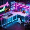 Computer desk, game desk, white