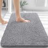 OLANLY Bathroom Rugs 30x20, Extra Soft Absorbent Chenille Bath Rugs, Rubber Backing Quick Dry, Machine Washable Bath Mats for Bathroom Floor