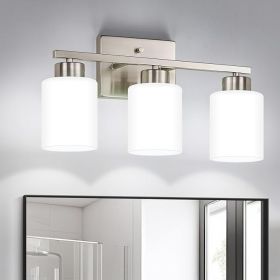 Brushed Nickel Bathroom Light Fixtures Light Modern Vanity Light