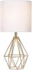 Gold Modern Hollow Out Base Bedroom Small Table Lamp