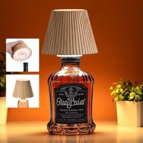 Wireless Bottle Lamp Shades for Table Lamps, 3 Level Brightness Bar Lights for Home Bar, Rechargeable Cordless Lamp for Bedroom Bar&Restaurant