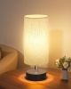 Small Table Lamp for Bedroom Bedside Lamps for Night Stands, Minimalist Nightstand Light Lamp
