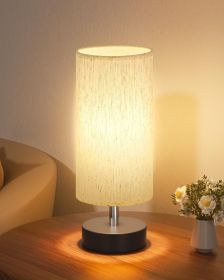Small Table Lamp for Bedroom Bedside Lamps for Night Stands, Minimalist Nightstand Light Lamp
