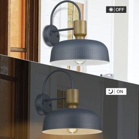 Outdoor Gooseneck Barn Light – Blue