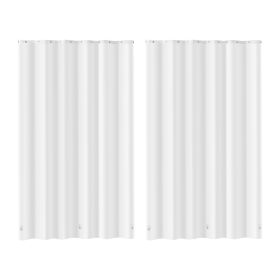 Shower Curtain Liner, 8G Heavy-Duty PEVA Shower Liner, 2-Pack Waterproof Plastic Liners with 3 Magnets and 12 Rust-Resistant Metal Grommet