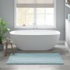 1 PCS 24x60" 100% Cotton Tufted 3000 GSM Reversible Bath Rug Blue