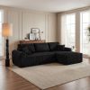 109"Cloud Modular Sectional Sofa Couch with L-Shape Chaise,Modern Minimalist Upholstered Couches for Living Room Bedroom,Deep Seat Corner Couch