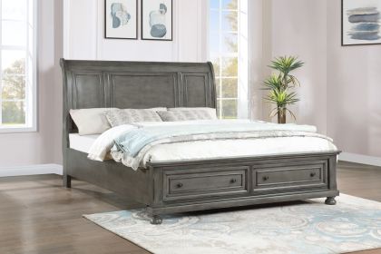 Meade G8905A-QB Queen Bed , Gray