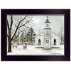 "I Heard the Bells on Christmas" by Billy Jacobs, Ready to Hang Framed Print, Black Frame