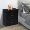 FCH Modern Simple 4-Drawer Dresser Black