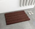 Chenille Bathroom Rug Mat; Extra Soft Thick Absorbent Shaggy Bath Rugs; Non-Slip Machine Wash Dry Plush Bath Mats for Bathroom; Shower; and Tub (50``x