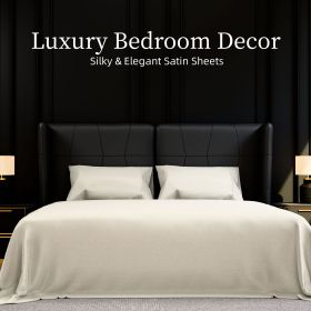 Bedding Full Bed Sheets Set - 4 Piece Bedding - Brushed Microfiber - Shrinkage and Fade Resistant - Easy Care (Full, White)