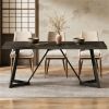 Modern 180 Cm Rectangular Kitchen Table for 6-8 People Dining Room Furniture Sizeable Family Dining Table