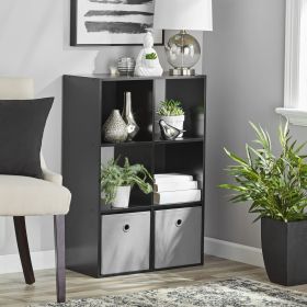 11" 6-Cube Storage Organizer, Black