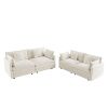 2 - Piece Living Room Set , 2 Pieces Upholstered Loveseat and Couch for Home Office Lounge, Sofa Set of 2