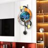 26.4"LED Silent Wall Clock Multi-function Display Voice-Activated, Dual Power Suppiy