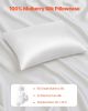 Silk Pillowcase, 100% Pure Mulberry Silk Pillow Case, 26 in x 20 in Standard Silky Pillow Case for Hair and Skin, Smooth