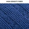 Bath Mat Rug; Bathroom Rug; Bath Mat Non-Slip; Soft Chenille Shower Mats for Bathroom; Super Water Absorbent; Machine Washable; (Blue; 40" x 60")