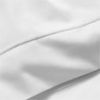 4-Piece 300 Thread Count Adult/Teen White Pima Cotton Bed Sheet Set with White Hem, Full