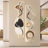 39.4" Modern Abstract Geometric Multi-color Acrylic Wall Art with LED Backlighting
