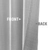 Linen Textured Curtains 84 inches Light Grey Bedroom Living Room Window Curtain Set Light Filtering Drapes Grommet Top 2 Panels