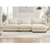 Super Comfort Oversized Modular Velvet Sectional Sofa Couch with Movable Ottoman,Corner Sectional with Bolstered Armrests, Deep Seat Cloud Couch