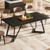 Modern 180 Cm Rectangular Kitchen Table for 6-8 People Dining Room Furniture Sizeable Family Dining Table