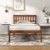 Twin/Full/Queen Size Wood Bed Frame with Headboard and Slat Support