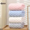 Luxury Microfiber Bath Towels 4-Pack  Ultra Lightweight & Hypoallergenic for Spa, Gym, Travel | Super Soft Set, 4 Colors