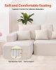 VEVOR Modular Sectional Sofa, L Shaped Modular Sofa with Chaise, Cloud Sectional Couch with High Rebound Sponge and Density