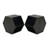 47.24'' Hexagonal Coffee Table Side Table Nightstand Burmese Sumac 2PCS