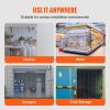 Clear PVC Strip Curtain, 84 in Height x 42 in Width x 0.08 in Thickness, 7 PCS Walk in Freezer Cooler Curtain Strips