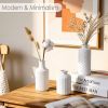 Matte White Glass Bud Vase Set of 12 â€“ Small Minimalist Vases for Easy Home Styling, Perfect for Windowsills, Bedrooms, Bathrooms