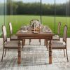 62' Farmhouse Dining Table for 4-6 People, Large Wood Rectangle Kitchen Table, Modern Dinner Table Kitchen & Dining Room Furniture
