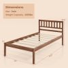 Twin/Full/Queen Size Wood Bed Frame with Headboard and Slat Support